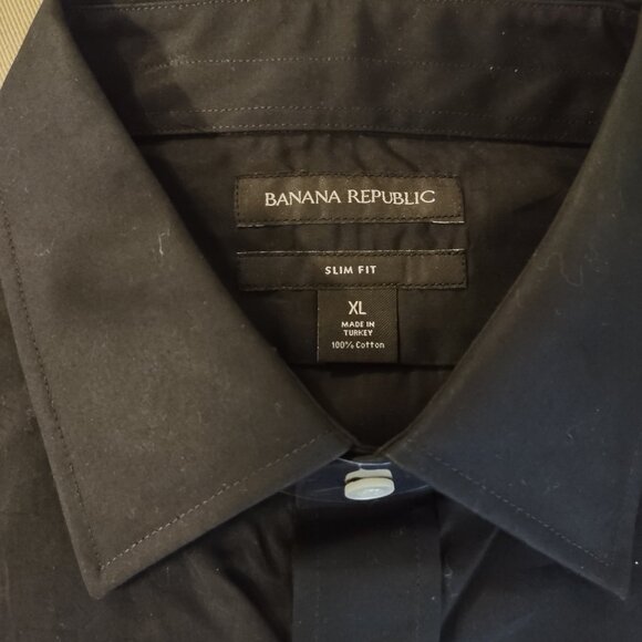 Banana Republic_Black_NWT_Mens Slim Fit XL_Shirt - Picture 2 of 8